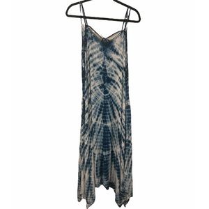 New Raviya Blue BOHO Tie Dye Maxi Dress